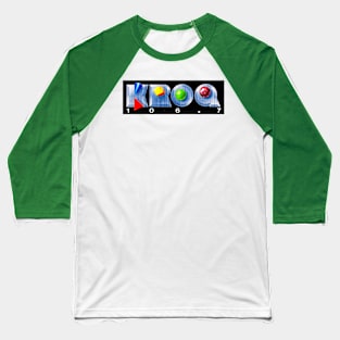 KROQ 106.7 Throwback Block Letter Design Baseball T-Shirt